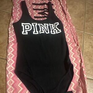 VS Pink Bodysuit Size X Small